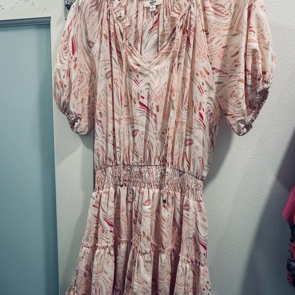 Entro Multicolor Abstract Dress